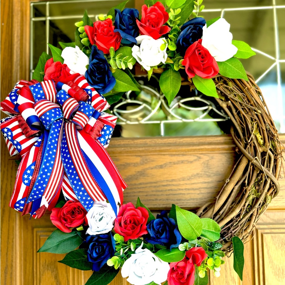 18” Grapevine 4th of July wreath